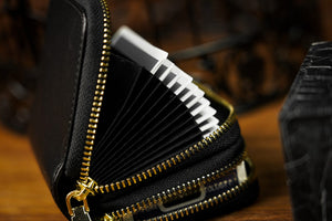 Genuine Leather Accordion Style Multifunction Bag by TCC Presents