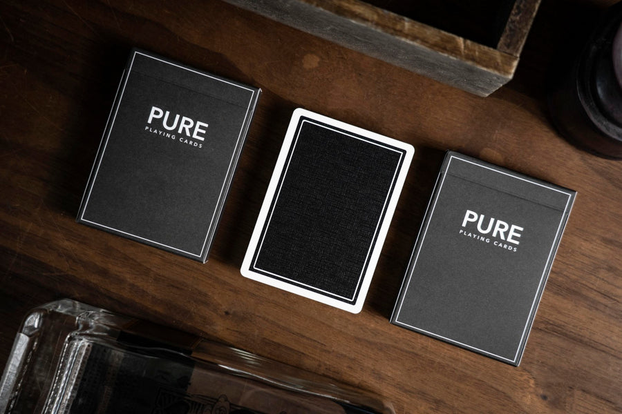 PURE BLACK PLAYING CARDS BY TCC